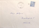 Suomi - Hevonoja postipysäkkileima - Järvelä 1.6.65 kuorella Suomi - Hevonoja postipysäkkileima - Järvelä 1.6.65 kuorella