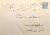 Suomi - Hirvisaari postipysäkkileima - Kuopio 4.1.69 kuorella Suomi - Hirvisaari postipysäkkileima - Kuopio 4.1.69 kuorella