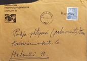 Suomi - Havunen postipysäkkileima - Kauhajoki 10.8.66 kuorella Suomi - Havunen postipysäkkileima - Kauhajoki 10.8.66 kuorella
