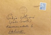 Suomi - Havunen postipysäkkileima - Vaasa 10.4.65 kuorella Suomi - Havunen postipysäkkileima - Vaasa 10.4.65 kuorella