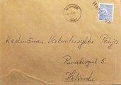 Suomi - Hangasoja postipysäkkileima - Haapavesi 26.5.65 kuorella Suomi - Hangasoja postipysäkkileima - Haapavesi 26.5.65 kuorella