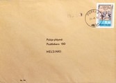 Suomi - Honka postipysäkkileima - Porras 21.9.70 kuorella Suomi - Honka postipysäkkileima - Porras 21.9.70 kuorella