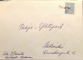 Suomi - Havunen postipysäkkileima - Kauhajoki 4.1.68 kuorella Suomi - Havunen postipysäkkileima - Kauhajoki 4.1.68 kuorella