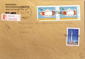 Suomi - Hullukylä postipysäkkileima - Oulu 10 16.2.73 kuorella Suomi - Hullukylä postipysäkkileima - Oulu 10 16.2.73 kuorella