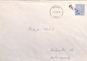 Suomi - Haunia postipysäkkileima - Pori 23.12.67 kuorella Suomi - Haunia postipysäkkileima - Pori 23.12.67 kuorella