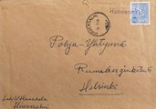 Suomi - Hämeenmäki postipysäkkileima - Hirvensalmi 16.9.68 kuorella Suomi - Hämeenmäki postipysäkkileima - Hirvensalmi 16.9.68 kuorella