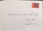 Suomi - Hiitelä postipysäkkileima kuorella Suomi - Hiitelä postipysäkkileima kuorella