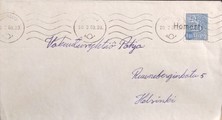 Suomi - Hömötti postipysäkkileima - Joensuu 20.3.69 kuorella Suomi - Hömötti postipysäkkileima - Joensuu 20.3.69 kuorella