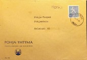 Suomi - Honka postipysäkkileima - Porras 14.7.66 kuorella Suomi - Honka postipysäkkileima - Porras 14.7.66 kuorella