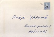 Suomi - Juonikylä postipysäkkileima kuorella Suomi - Juonikylä postipysäkkileima kuorella