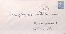 Suomi - Joutenniva postipysäkkileima - Kytökylä 14.10.68 kuorella Suomi - Joutenniva postipysäkkileima - Kytökylä 14.10.68 kuorella