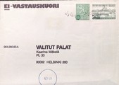 Suomi - Jylänki postipysäkkileima kuorella Suomi - Jylänki postipysäkkileima kuorella