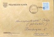 Suomi - Jylänki postipysäkkileima - Tuovilanlahti 18.1.71 kuorella Suomi - Jylänki postipysäkkileima - Tuovilanlahti 18.1.71 kuorella