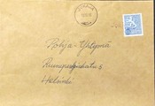 Suomi - Jokisalo postipysäkkileima - Jukaja 19.10.66 kuorella Suomi - Jokisalo postipysäkkileima - Jukaja 19.10.66 kuorella