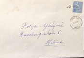 Suomi - Jokimaa postipysäkkileima - Turenki 17.10.66 kuorella Suomi - Jokimaa postipysäkkileima - Turenki 17.10.66 kuorella