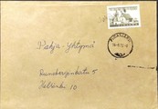 Suomi - Jokilaakko postipysäkkileima - Pudasjärvi 16.9.72 kuorella Suomi - Jokilaakko postipysäkkileima - Pudasjärvi 16.9.72 kuorella