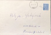 Suomi - Jamppa postipysäkkileima kuorella Suomi - Jamppa postipysäkkileima kuorella