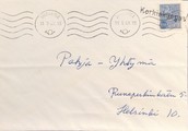 Suomi - Korkiakangas postipysäkkileima - Jyväskylä 11.5.69 kuorella Suomi - Korkiakangas postipysäkkileima - Jyväskylä 11.5.69 kuorella