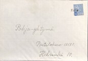 Suomi - Kola postipysäkkileima kuorella Suomi - Kola postipysäkkileima kuorella