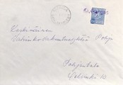 Suomi - Kivikangas postipysäkkileima - Kokkola 3.5.70 kuorella Suomi - Kivikangas postipysäkkileima - Kokkola 3.5.70 kuorella