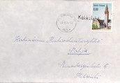 Suomi - Kokkolahti postipysäkkileima - Savonlinna 10 26.2.74 kuorella Suomi - Kokkolahti postipysäkkileima - Savonlinna 10 26.2.74 kuorella