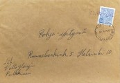 Suomi - Kivikangas postipysäkkileima - Kokkola 12.1.71 kuorella Suomi - Kivikangas postipysäkkileima - Kokkola 12.1.71 kuorella