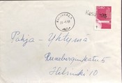 Suomi - Kesusmaa postipysäkkileima - Kirjavala 23.9.68 kuorella Suomi - Kesusmaa postipysäkkileima - Kirjavala 23.9.68 kuorella