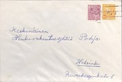 Suomi - Karjalankylä postipysäkkileima kuorella Suomi - Karjalankylä postipysäkkileima kuorella
