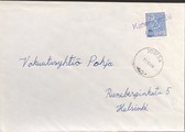 Suomi - Kanervamäki postipysäkkileima - Joutsa 17.12.68 kuorella Suomi - Kanervamäki postipysäkkileima - Joutsa 17.12.68 kuorella