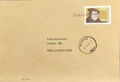 Suomi - Kokkoneva postipysäkkileima - Perho 7.2.68 kuorella Suomi - Kokkoneva postipysäkkileima - Perho 7.2.68 kuorella