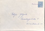 Suomi - Kankaanranta postipysäkkileima kuorella Suomi - Kankaanranta postipysäkkileima kuorella