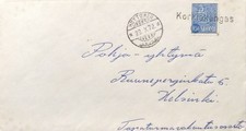 Suomi - Korkiakangas postipysäkkileima - Möttönen 23.X.72 kuorella Suomi - Korkiakangas postipysäkkileima - Möttönen 23.X.72 kuorella