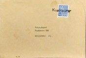 Suomi - Kupinpuro postipysäkkileima kuorella Suomi - Kupinpuro postipysäkkileima kuorella