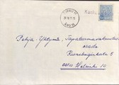 Suomi - Kankaanranta postipysäkkileima - Turku 30.10.71 kuorella Suomi - Kankaanranta postipysäkkileima - Turku 30.10.71 kuorella