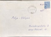 Suomi - Kairila postipysäkkileima - Kiuruvesi 17.6.74 kuorella Suomi - Kairila postipysäkkileima - Kiuruvesi 17.6.74 kuorella