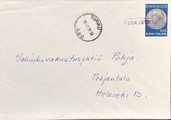 Suomi - Kankaanranta postipysäkkileima - Turku 15.1.71 kuorella Suomi - Kankaanranta postipysäkkileima - Turku 15.1.71 kuorella