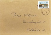 Suomi - Kanervamäki postipysäkkileima - Joutsa 14.8.70 kuorella Suomi - Kanervamäki postipysäkkileima - Joutsa 14.8.70 kuorella