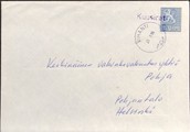 Suomi - Kuusirati postipysäkkileima - Vihanti 25.3.65 kuorella Suomi - Kuusirati postipysäkkileima - Vihanti 25.3.65 kuorella