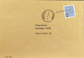 Suomi - Kokkoneva postipysäkkileima - Perho 17.9.69 kuorella Suomi - Kokkoneva postipysäkkileima - Perho 17.9.69 kuorella