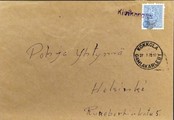 Suomi - Kivikangas postipysäkkileima - Kokkola 27.7.70 kuorella Suomi - Kivikangas postipysäkkileima - Kokkola 27.7.70 kuorella