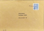 Suomi - Kokkoneva postipysäkkileima kuorella Suomi - Kokkoneva postipysäkkileima kuorella