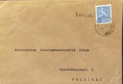 Suomi - Levijoki postipysäkkileima kuorella Suomi - Levijoki postipysäkkileima kuorella