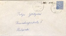 Suomi - Leppämäki postipysäkkileima - Leppävirta 20.X.69 kuorella Suomi - Leppämäki postipysäkkileima - Leppävirta 20.X.69 kuorella