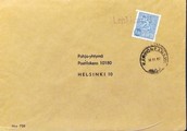Suomi - Lepikkomäki postipysäkkileima - Karvionkanava 16.11.67 kuorella Suomi - Lepikkomäki postipysäkkileima - Karvionkanava 16.11.67 kuorella