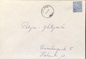 Suomi - Lepikkomäki postipysäkkileima - Juojärvi 19.10.67 kuorella Suomi - Lepikkomäki postipysäkkileima - Juojärvi 19.10.67 kuorella