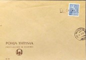 Suomi - Lahdenperä postipysäkkileima - Pyhäsalmi 26.5.65 kuorella Suomi - Lahdenperä postipysäkkileima - Pyhäsalmi 26.5.65 kuorella