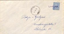 Suomi - Limingoja postipysäkkileima - Pyhäjoki 17.10.70 kuorella Suomi - Limingoja postipysäkkileima - Pyhäjoki 17.10.70 kuorella