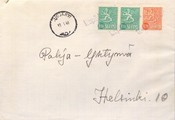 Suomi - Lepikkomäki postipysäkkileima - Juojärvi 13.1.68 kuorella Suomi - Lepikkomäki postipysäkkileima - Juojärvi 13.1.68 kuorella