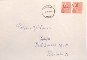 Suomi - Mäkipirtti postipysäkkileima - Iisalmi 3.1.68 kuorella Suomi - Mäkipirtti postipysäkkileima - Iisalmi 3.1.68 kuorella