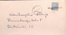 Suomi - Muurahainen postipysäkkileima - Vaasa 6.9.68 kuorella Suomi - Muurahainen postipysäkkileima - Vaasa 6.9.68 kuorella